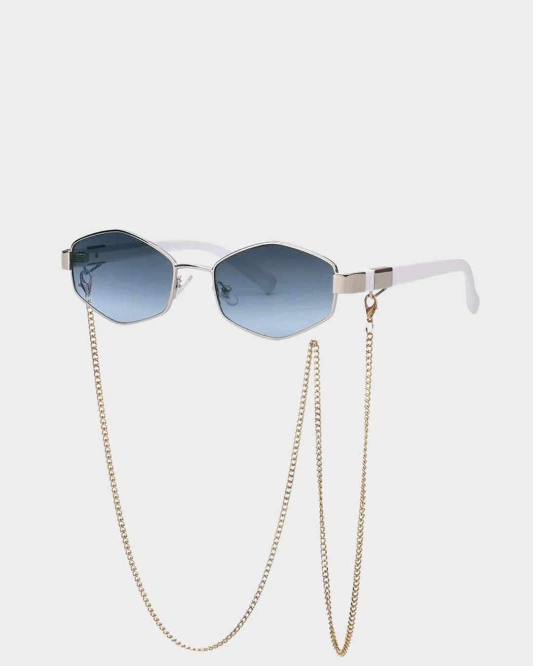 Sonnenbrille Luna - Retro mit Kette