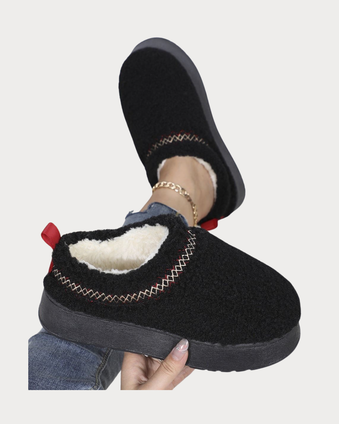 Platform Slippers Teddy